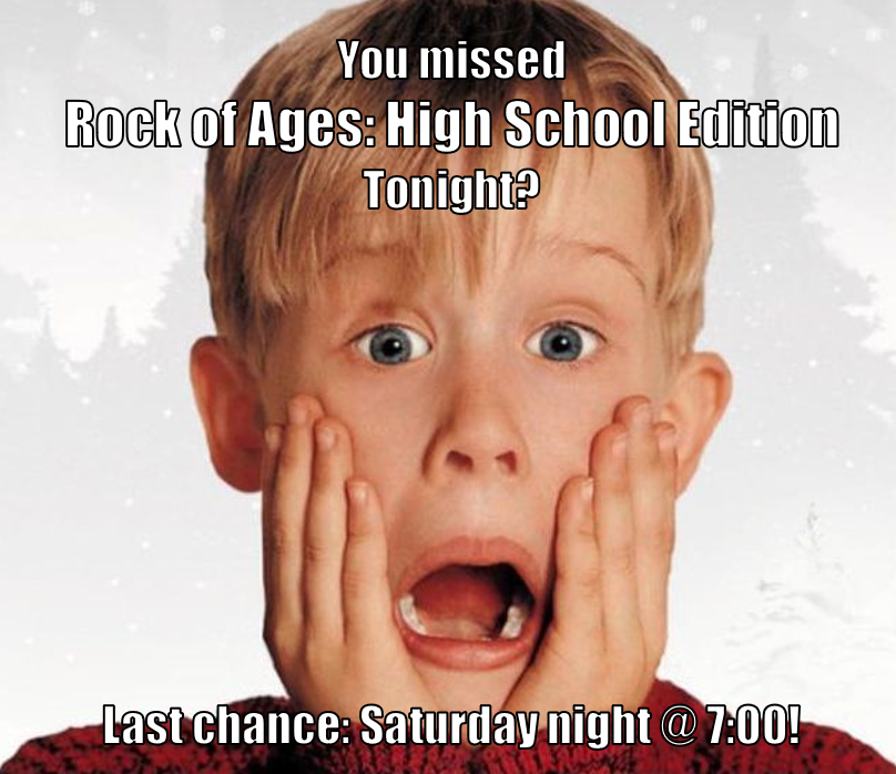 StBenedictCSS's tweet photo. @StBenedictCSS @SbcssArts #RockOfAges
Last chance to catch it: Saturday night @ 7:00
Tickets: $15 for adults, $10 students and seniors
Relive the music of the 80s! Or, live it for the first time.... LIVE!
It's #WCDSBAwesome https://t.co/kMBtpk5Rec