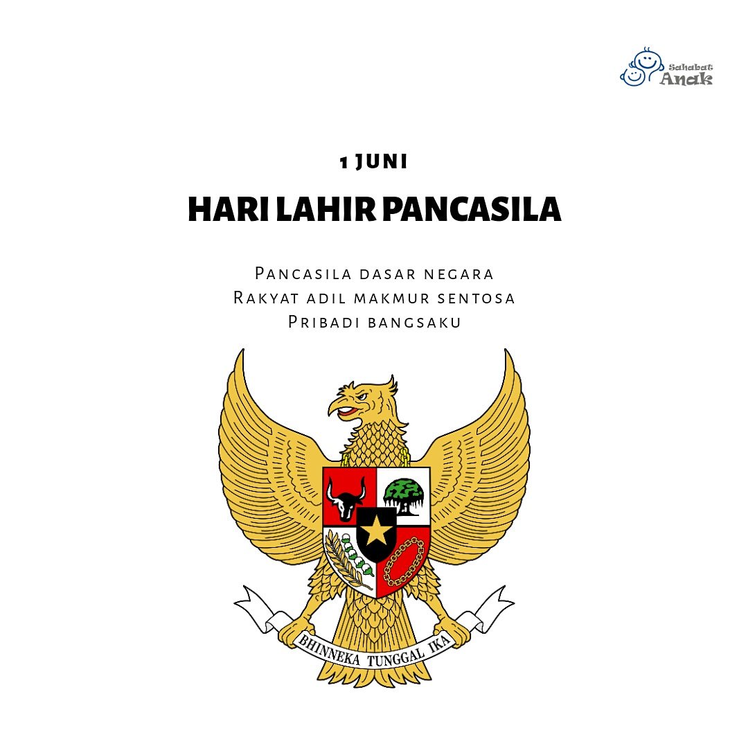 Sejak Indonesia merdeka, Pancasila telah menjadi fondasi yg mempersatukan bangsa Indonesia dengan keragaman suku, budaya, &amp; bahasanya.

Selamat memperingati Hari Lahir Pancasila. Mari terus jaga persatuan bangsa dg Pancasila sebagai dasar negara.

#harilahirpancasila #pancasila