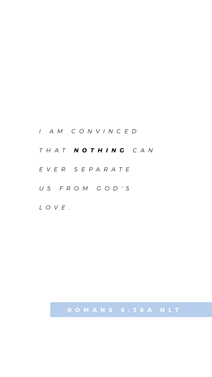 resound_tx's tweet photo. Nothing can separate you from God’s love. Not shame. Not sin. Not messing up. And not messing up—again. His love is constant.
#MADEseries #RESOUNDstudents https://t.co/VinRecQWoC
