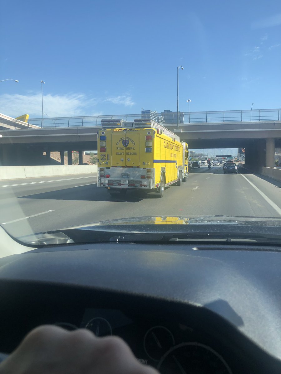 SKMissy's tweet photo. These are the guys you want to make space for when merging onto the freeway. They’ll definitely have your back when needed so have theirs too! #firefighters https://t.co/rgW1zl4Iay