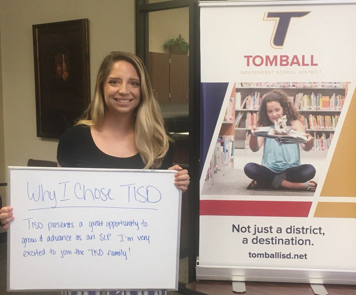 TISD_HT's tweet image. Meet Ciara Guilhas. She is joining the @TStudentsupport Team as a Speech Language Pathologist! Welcome to #TeamTomball! 
#DestinationExcellence 
#WhyIchoseTomballISD