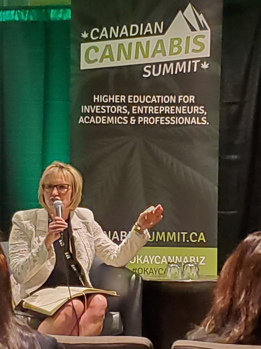Trish Joseph moderating a panel about #digital #technology at <a href="/okaycannabiz/">Cannabis Summit</a> "4 billion people have access to more technology in their hands than was used to put people on the moon" #IoT #cannabis