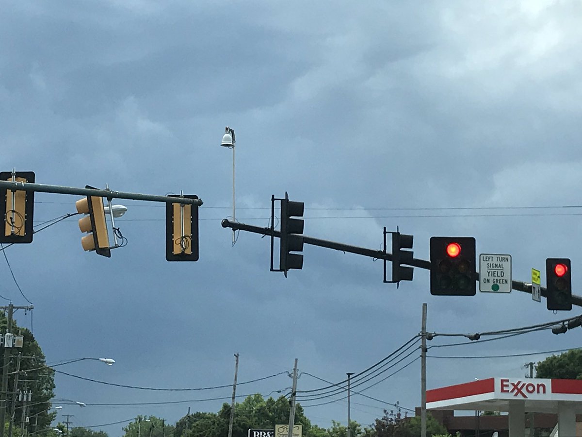 VaDOTLynchburg's tweet photo. We are serious when we say that we keep our eyes on the weather. Storms are in the forecast. If you must travel in bad weather, slow down, allow extra space between vehicles, and use your wipers and headlights. https://t.co/dHSKFR71S9