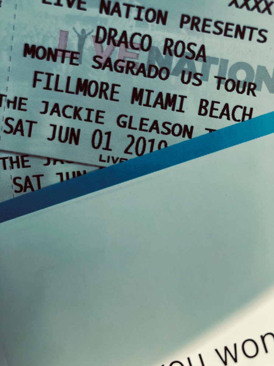 dracorosa's tweet photo. Third pair of tickets hidden for you #Miami β‘οΈβ‘οΈβ‘οΈTomorrow, at the #FillmoreMiami and donβt forget to post a πΈ and tag me #dracorosa to win a #meetandgreet ππΉ#Doral #Colombia #PuertoRico #Mailbox https://t.co/SxcpR8eIzE