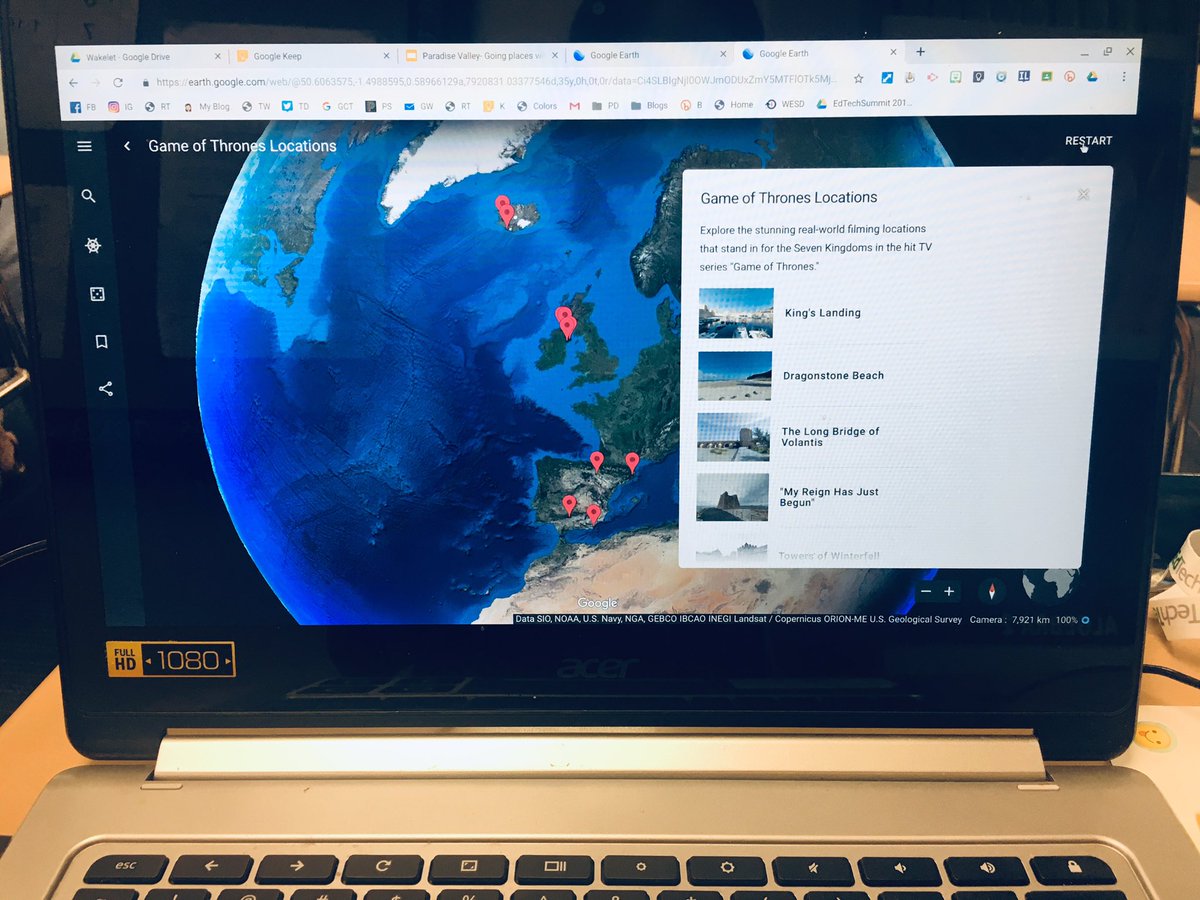 roxi_thompson's tweet photo. Exploring the โGame of Thrones Locationsโ in @googleearth Voyager with @msEdtechie! This is amazing! ๐คฏ๐๐๐
#azgoogle #edtechteam #GoogleEdu https://t.co/mwI0KawOdL