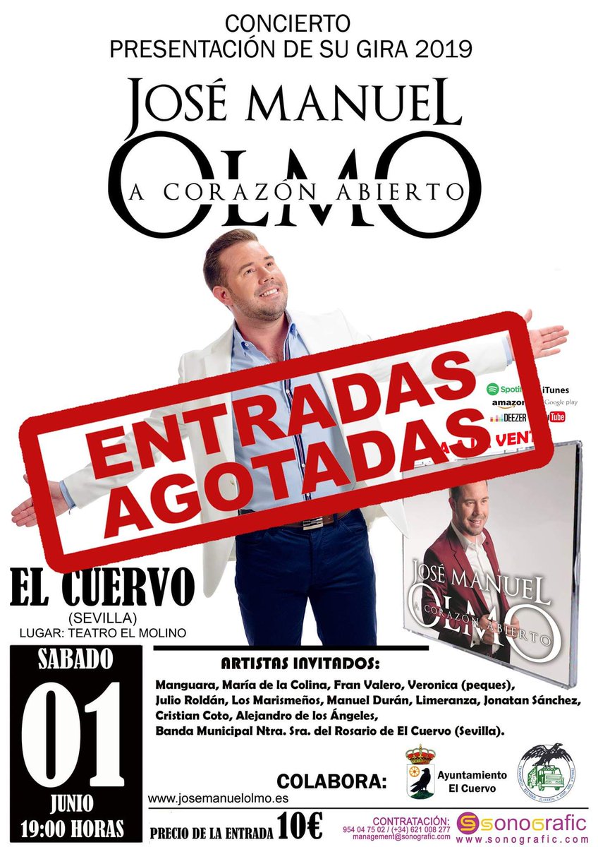 Bueno ya llegó el día, mañana tendremos la gran presentación que se ha preparado para  que podáis disfrutar se una noche mágica y maravillosa. Tendremos la suerte de contar con grandes y magníficos artistas y compañeros, un concierto que será presentado por @LosVirusOficial