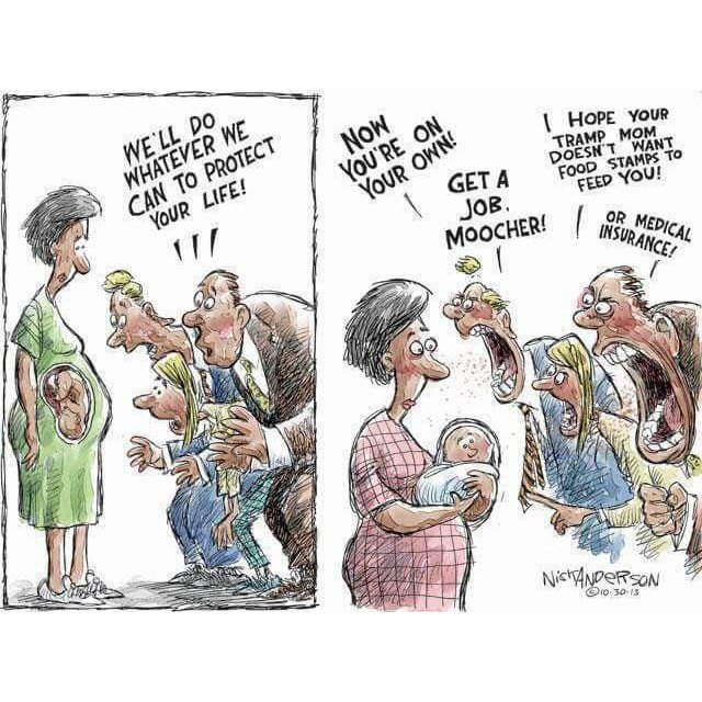 MeUnloveable's tweet image. Republicans love giving corporate welfare where CEO's make outrageous salaries or supporting farmers going under because of Trump's tarrif war while increasing the deficit. GOP won't do the same for rape &amp;amp; incest babies they're forcing women to have.  #Hypocrites #FakeProLife