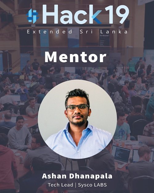 FlutterCMB's tweet image. Say hello to our mentor Mr. Ashan from Sysco LABS
#Hack19ExtendedLK #flutterCMB