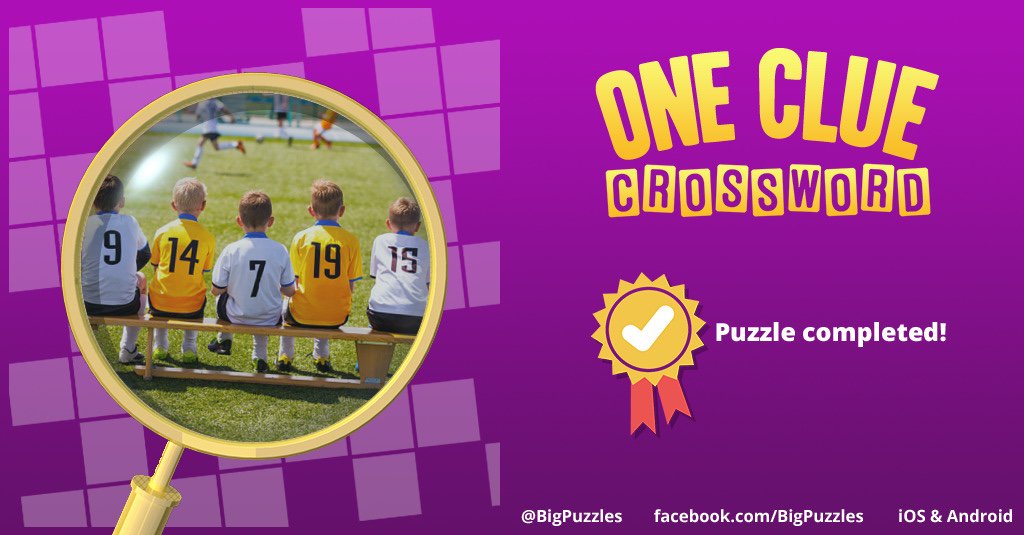 hellens39's tweet image. I completed a puzzle in One Clue Crossword. Play now for free!
onecluecrossword.com #OneClueCrossword