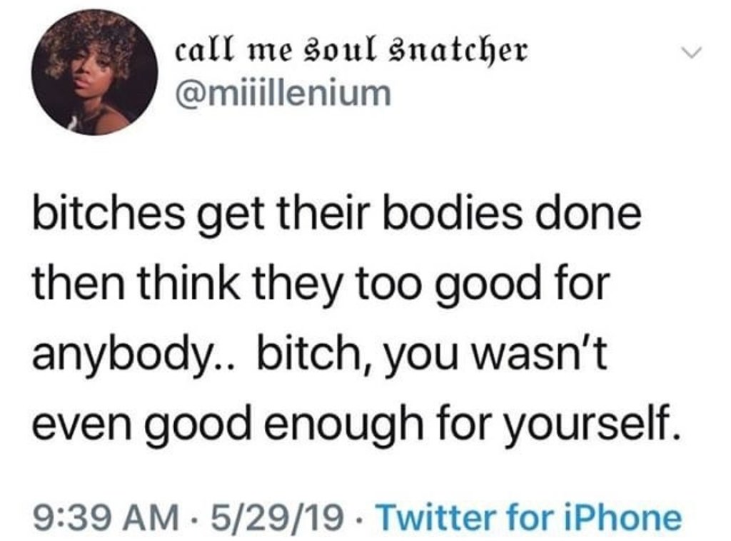 BLVCKESTVVITTER's tweet image. Badly boujee