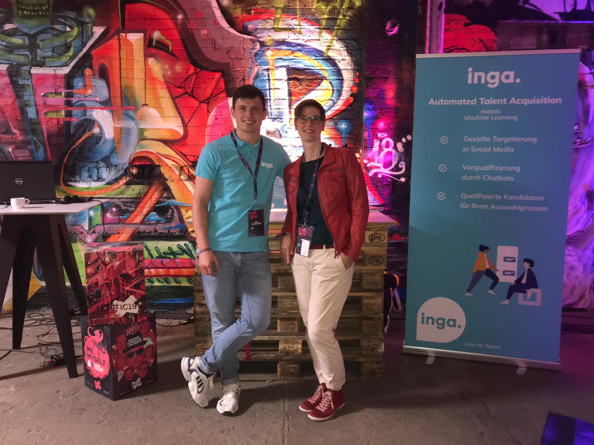 ingadotone's tweet photo. Wir hatten eine super Zeit auf der Recruiting Convent in Düsseldorf! 🎉 Neben den zahlreichen interessanten Gesprächen, haben wir spannende Vorträge miterlebt und konnten uns über innovative Denkweisen austauschen.💡🚀 #RC19  #newwork #HRtech #chatbot #recruiting #HR #tech https://t.co/bfV49fA4lI
