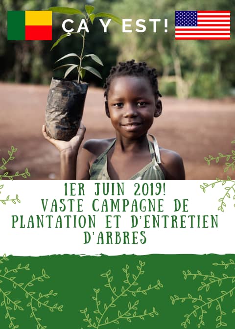 Venez Demain ! réaliser un monde plus beau et combattre la pollution de l'air en plantant un ou des arbres avec nous ! Rassemblement au C. S. Phiromce Gbagoudo à partir de 7h30 #ConnaisTonMilieuDeVie
#BeatAirPollution
#QuartierPropre
#VillePropre
#OngSanus
#UsEmbassyBenin