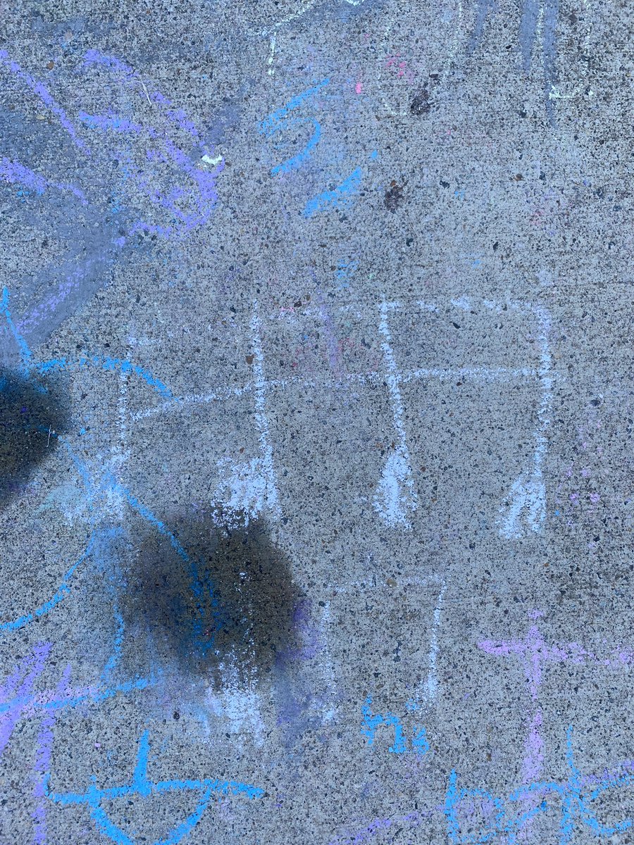 SeldensMusic's tweet photo. Field day chalk station for 5th grade. We’ll miss you too, 5th graders. https://t.co/K6T0FspPUc