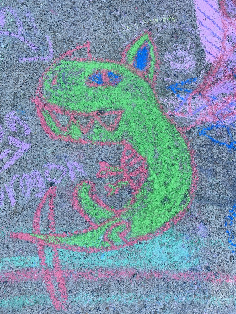 SeldensMusic's tweet photo. Field day chalk station for 5th grade. We’ll miss you too, 5th graders. https://t.co/K6T0FspPUc