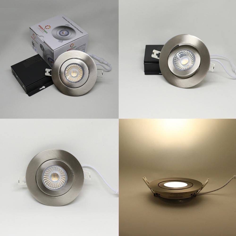 LEDLightingPro's tweet photo. Wholesale price adjustable Slim Panel LED Down Lights, Gimbal, 4", Nickle, Aluminum, Dimmable #LED #LEDLighting #LEDWholesaler #Downlight https://t.co/b404nDx8gN
