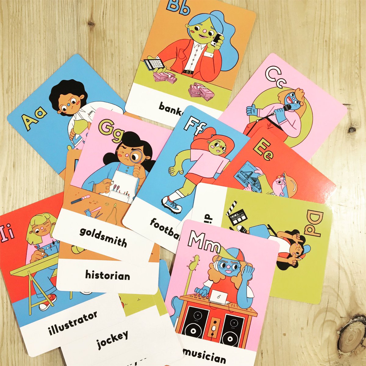 What did you want to be when you were young? Introducing a really kickass #WalthamstowMaker, Boss Babs. We’re so proud to be stocking their GALphabet cards which are educational, made here in #E17, and most importantly help girls to know they can be whatever they want to be