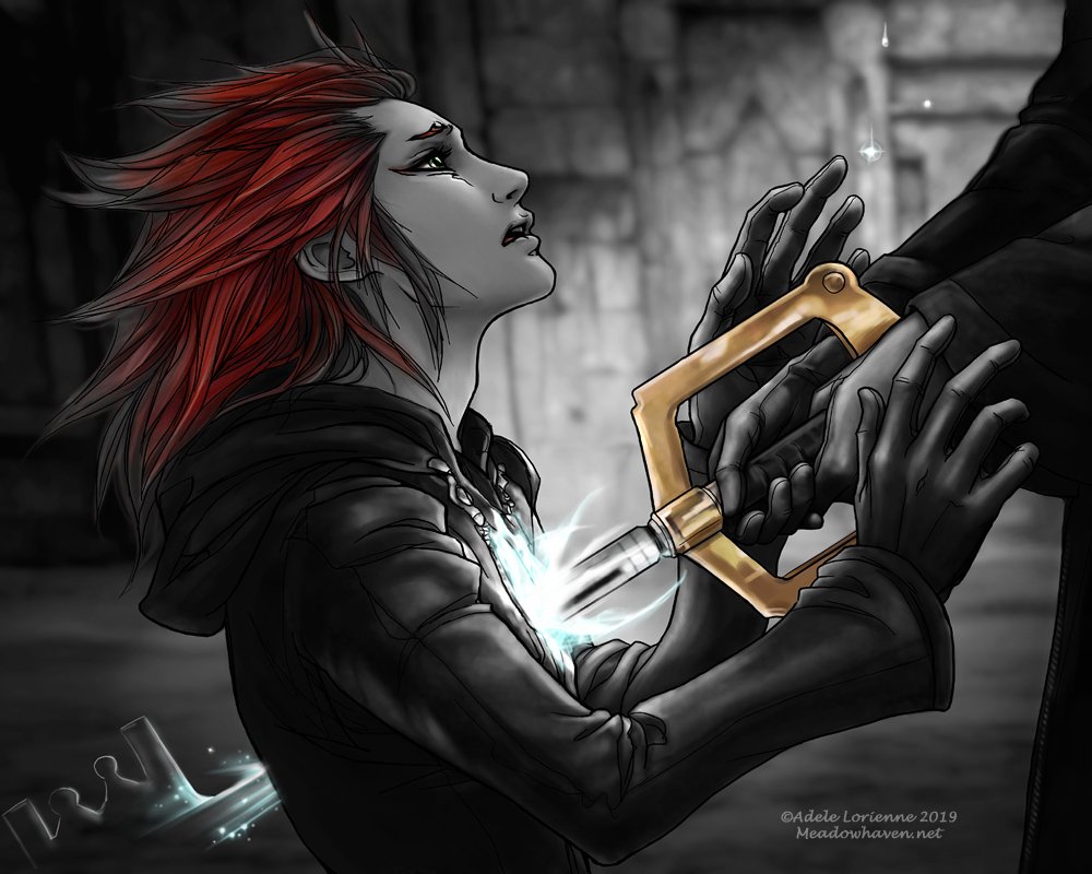 "...Xion?"http://Etsy.com/shop/Meadowhaven . ; #fanart #Axel #Lea...