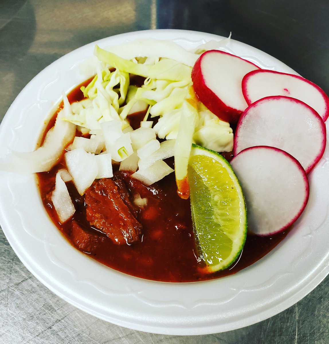 Chef_BlackBeard's tweet photo. Made Some Posole Rojo Today At Work!
#chefblackbeard #smalltownchef #bigcityflavor #cookwithpassionpurposeandheart #ifyourheartsnotinitwhydoit  #rememberwhatstartedyourpassion #sogood #makingmywaytothetop #onemealatatime #peaceloveandbacongrease https://t.co/a8rPRZPLxy