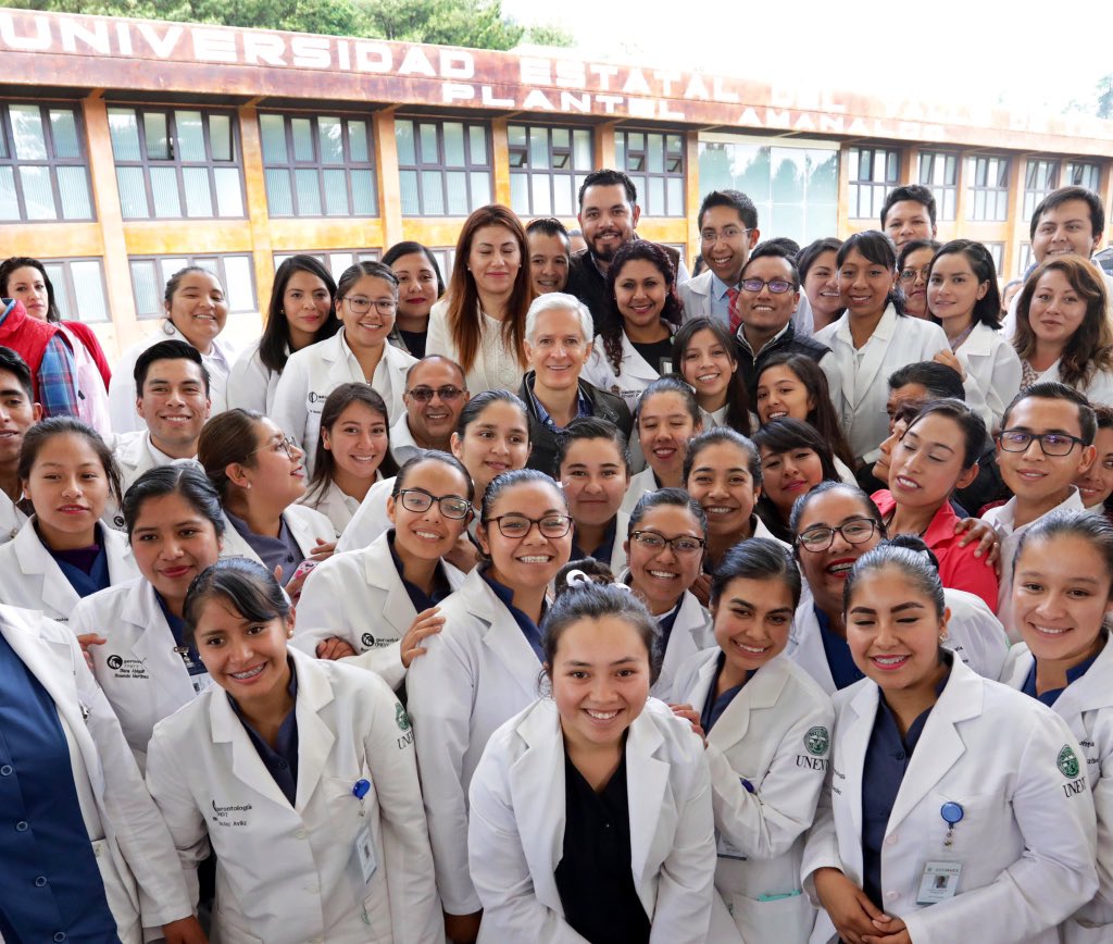 alfredodelmazo's tweet photo. En el #Edoméx contamos con dos de las únicas tres universidades públicas en el país que ofrecen la licenciatura en quiropráctica; entre ellas, el nuevo plantel de la Universidad Estatal del Valle de Toluca en #Amanalco que entregamos el día de hoy. https://t.co/74VVEXLd54