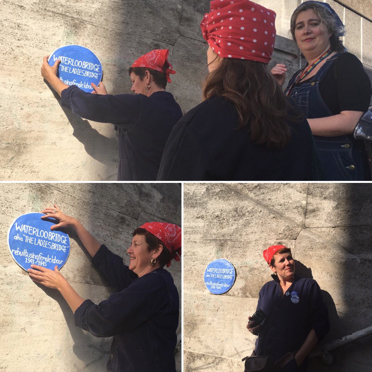 We gave WATERLOO Bridge her own blue plaque today. #londonhistoryday