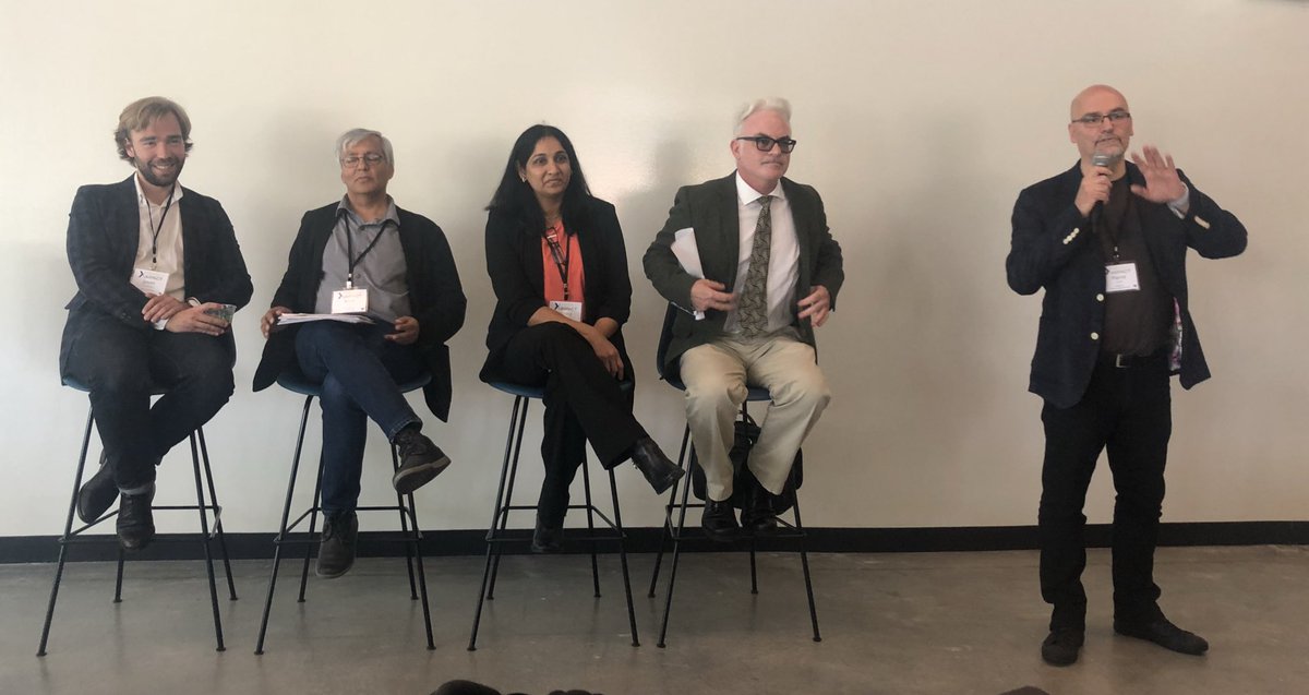 xTechImpact's tweet photo. XTech Urban Transformation & Civic Engagement panel moderated by Pierre Jolivet who brings ArtsTech perspectives from Intermedia Research at SmartLab in Dublin #autonomousvehilcles #mobility #servingtheunderserved #xtechimpact #evansschool https://t.co/Hw52Uvfmzd