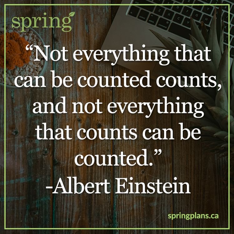 SpringPlans's tweet photo. "Not everything that can be counted counts, and not everything that counts can be counted." -Albert Einstein
#FridayFinancialTip #InspirationalQuote #AlbertEinstein https://t.co/B52Fgv7tLo