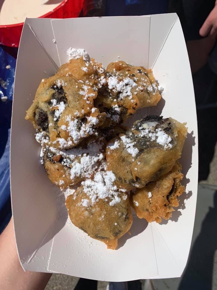 One of the “hottest” items at the Cherry Blossom Festival, fried Oreos