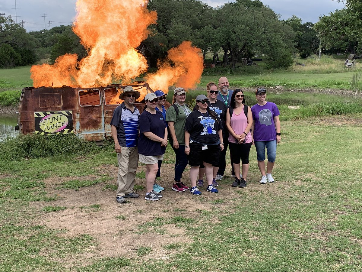 dataedwhite's tweet photo. Awesome Field Trip to the Stunt Ranch in Austin!! #ScienceintheMovies #DATAdoes #theDATAway #StuntRanch https://t.co/i2DmeAYVLY