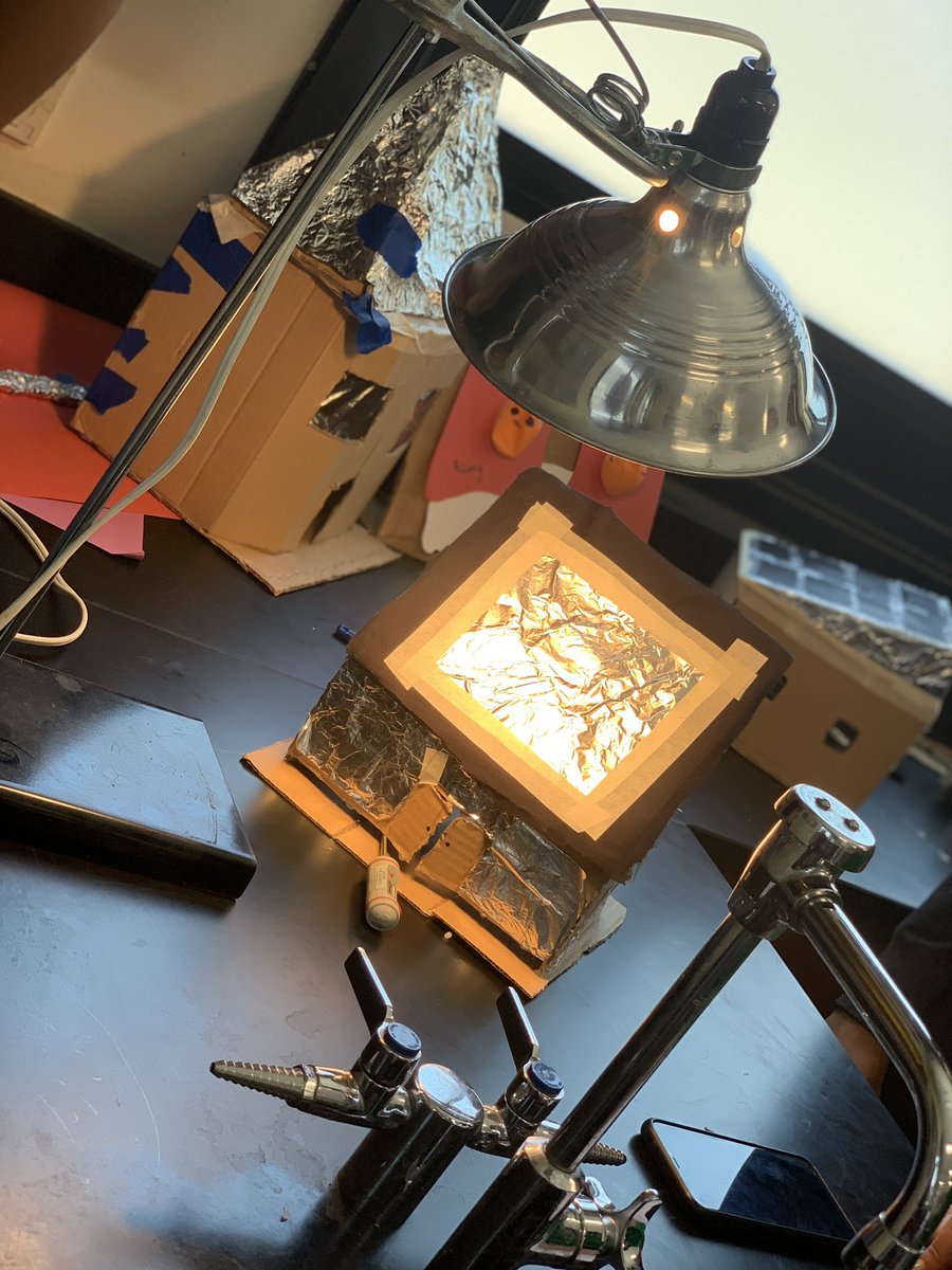 pedrazascience's tweet photo. Thank you to @MsGoodinScience and @mscoachramirez for collaborating on this final project. Earth Science students finished strong testing and analyzing their zero-energy houses today as part 1 of their 2 part final 🏠🌞
 #NGSS #engineeringdesign #passivesolardesign #mvhsmonarchs https://t.co/PV1EvUFmQk