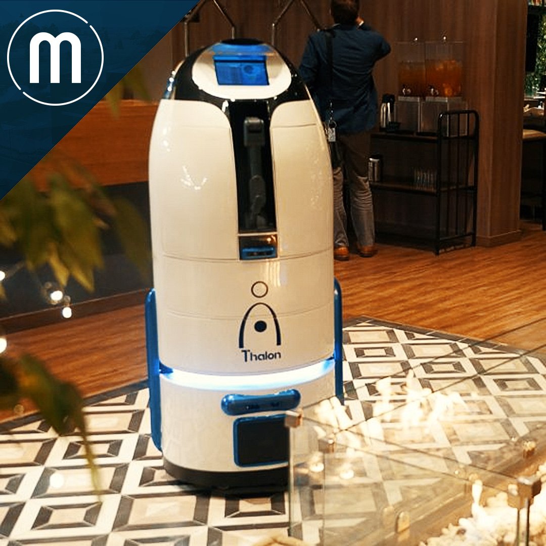 milleniumbpo's tweet photo. Thalon, el robot completamente autónomo de servicio al cliente desarrollado por Millenium representa nuestro compromiso con la innovación y la aplicación tecnológica enfocada en optimización de procesos. ¡Muy pronto en un hotel cerca a tí! https://t.co/FR0LLRDf1x