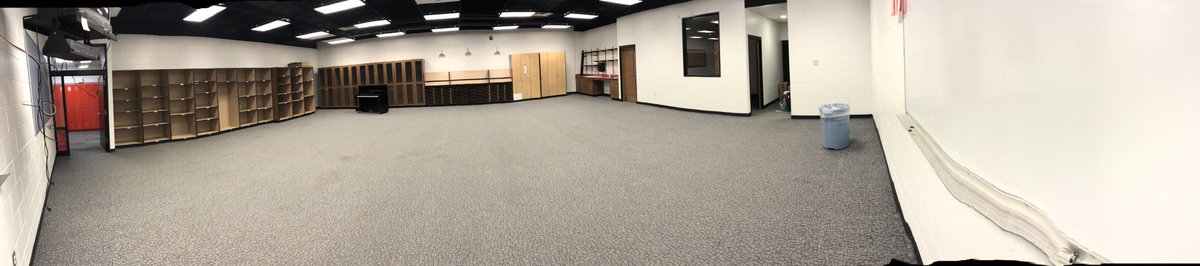 DCWestBands's tweet photo. Out with the old and in with the new! So excited to have the band room remodeled! #FalconBand #BrightFuture #InvestingInTheArts #dcwestpride #BeFalconKind https://t.co/Xfcwmav5mq