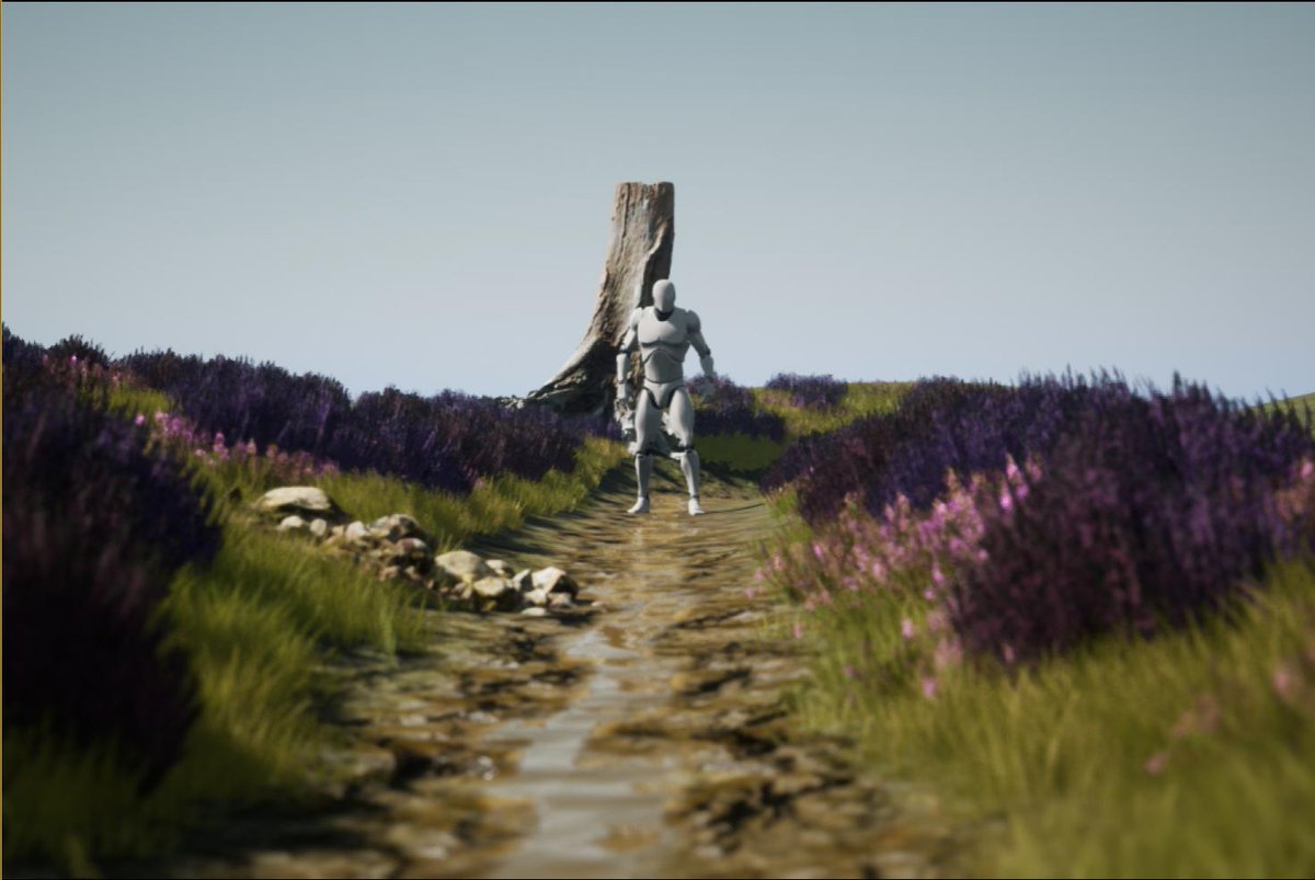 alessiogarcai's tweet photo. Finalmente he decidido ponerme antes con la superficie para ir elevando los pasos en el diseño. Por ahora pruebas de hierba y demás vegetación.
#WIP #UE4 #EnvironmentDesigner https://t.co/0Doe8qVRdK