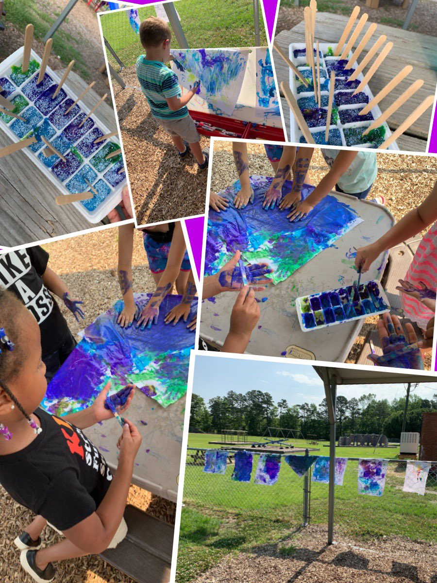 cgreschak1's tweet photo. We ended the week with a splash of color!! Kids had a blast painting with frozen paint 👨🏼‍🎨🌈👩🏻‍🎨🎨 #CES #currituckK12 #fun #MakingMemories https://t.co/NTkBKNIOFR