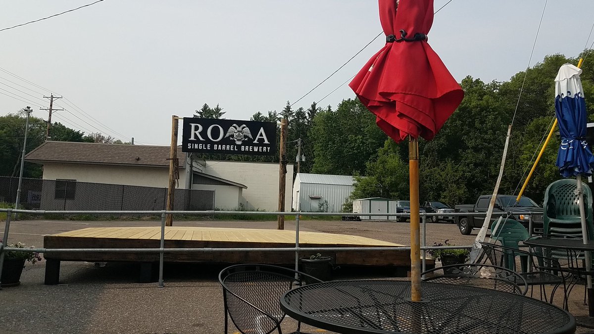 Our new band stand on the patio. Thursday nights open. Come party.