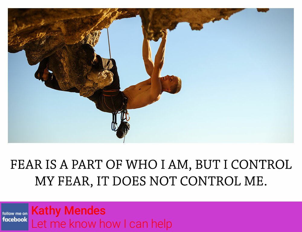 What is one #fear in your life that you will take control of today?