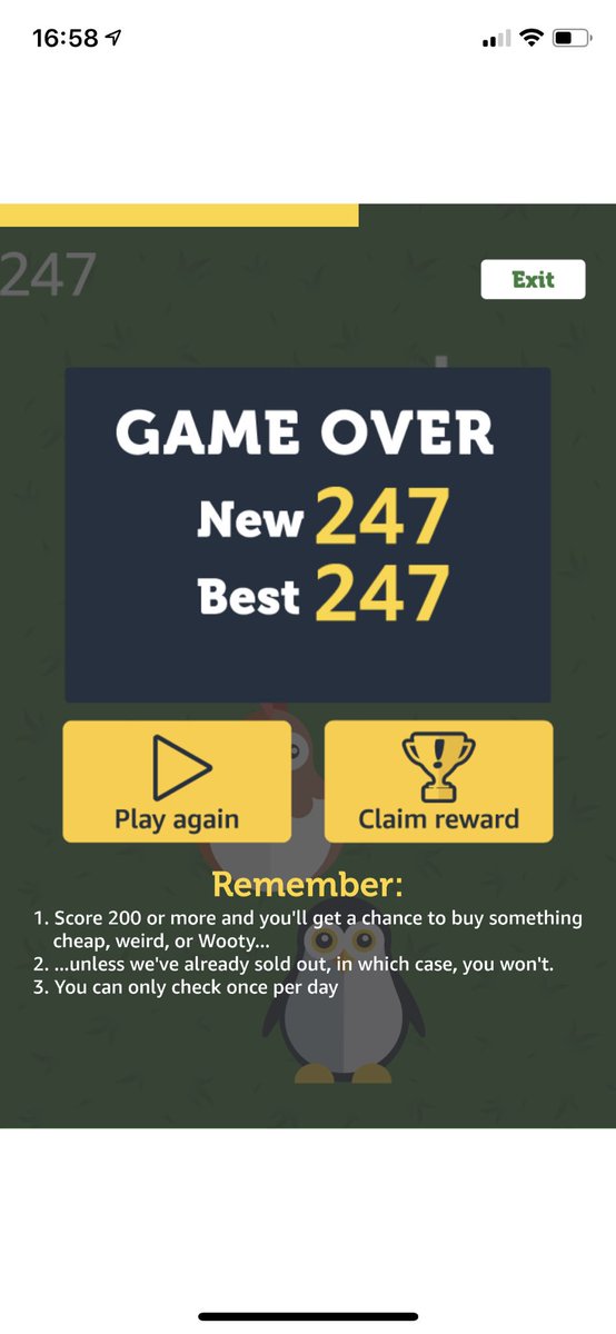 vandybobandy's tweet photo. @woot That game made me go cross eyed.  And then the app crashed when I ordered my prize. Hope I got it! https://t.co/6AiHBm3dyw