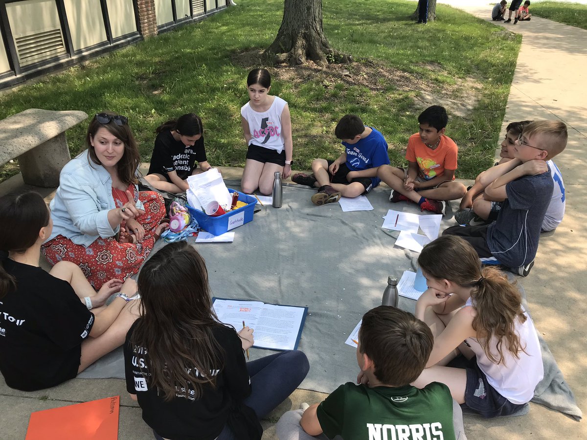 HalpinBrooke's tweet photo. The WE not Me Retreat was a huge success! Our fifth graders worked hard to teach their classmates about pride, hope, serenity, inspiration and gratitude. #WeAreSherwood #112Leads @WEMovement @AlyssaKodroff https://t.co/bszqsygJ32