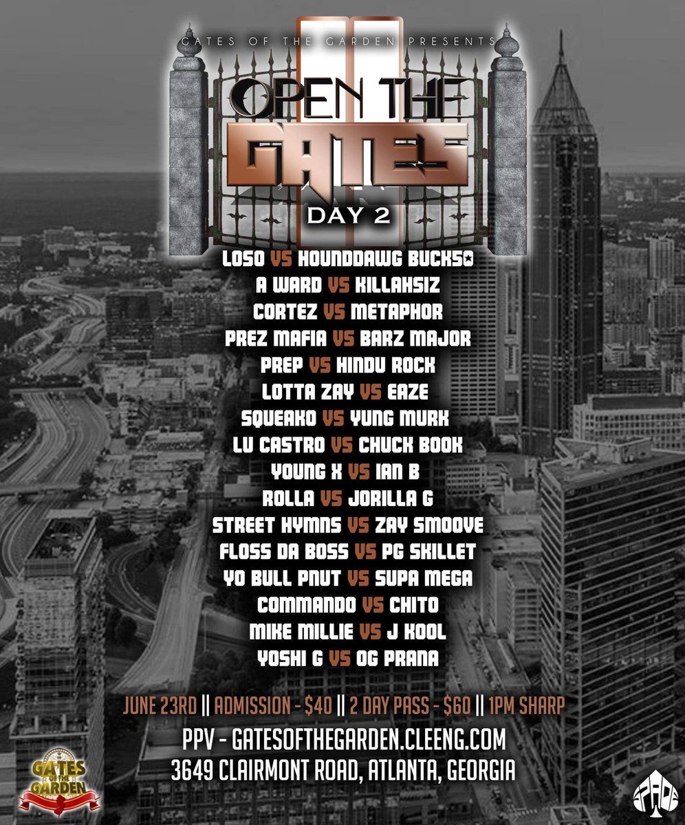 EverythingLoso's tweet photo. —-> @GOTGBATTLES got one! June 23rd. Catch myself, @Iam_AWard @CORTEZ_HSP @LoveNindo @LottaZay @WhyNotCastro @prezmafiabx and more!!! 🔥🔥🔥 https://t.co/JSN0mUAi5u