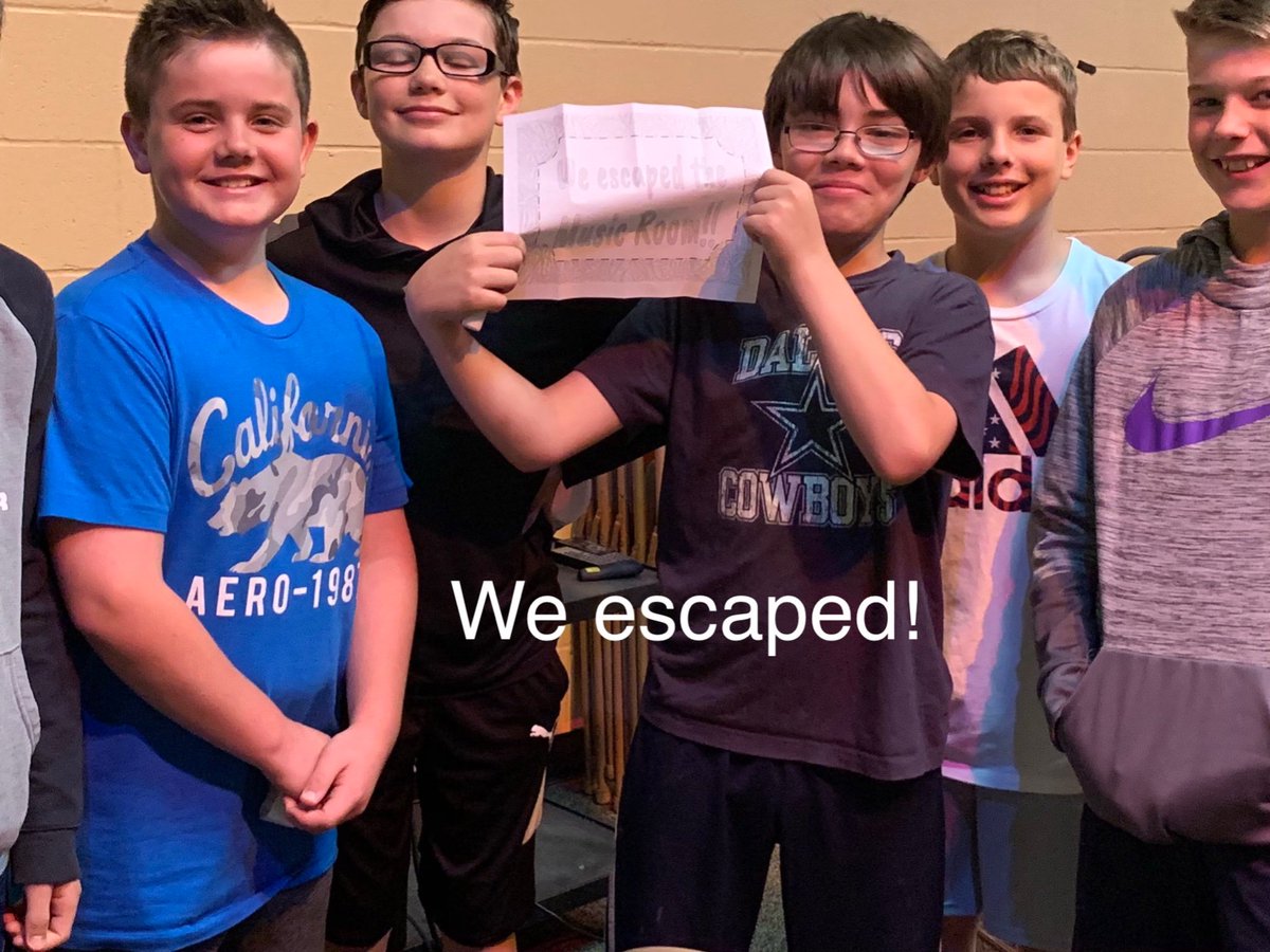 lisa_strings's tweet image. Baker sixth graders had a blast participating in a “Music Escape Room. “
