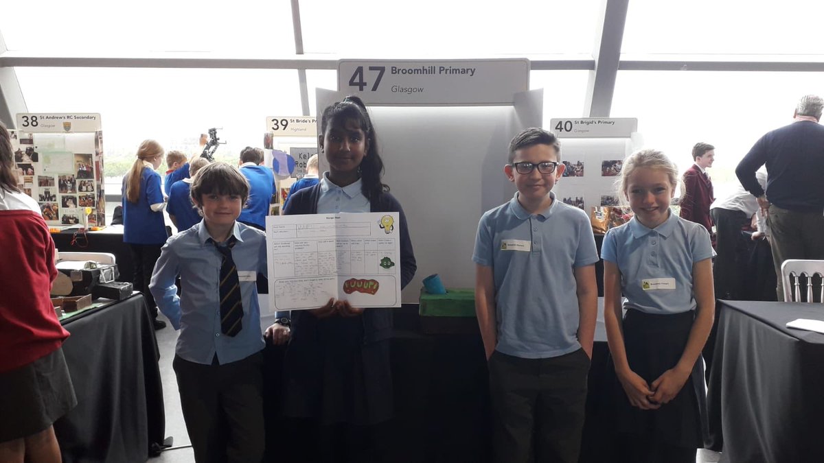 BroomhillPSG's tweet photo. Our P6 winning Island Explorer team had a wonderful time @gsc1 today presenting their idea to the @STEMglasgow judges! They also took part in different STEM activities throughout the day! #islandexplorers #stem https://t.co/09qE9WsFqO