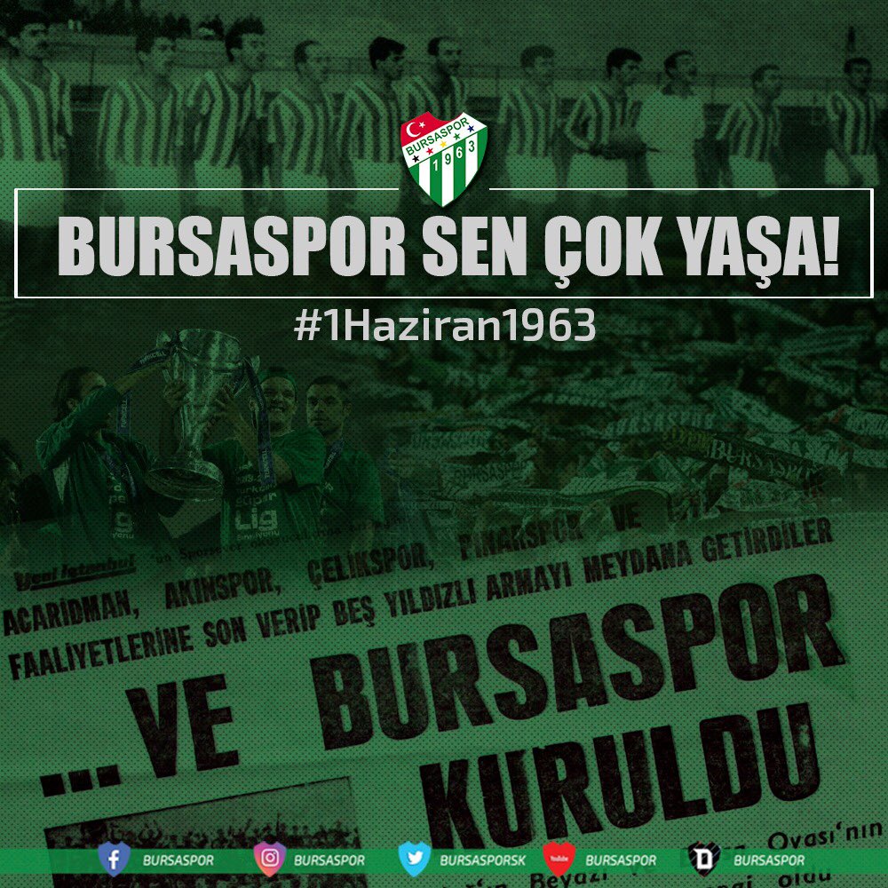 BursasporSk's tweet photo. Sen Çok Yaşa #1Haziran1963 🐊 https://t.co/DUj8mEdyZo