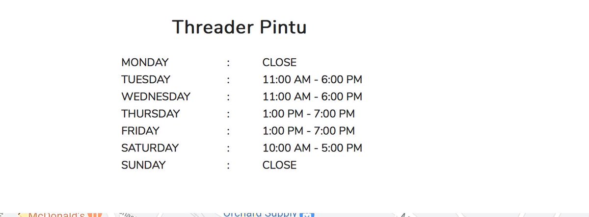 Weekly Schedule:
Follow for Schedule: twistedthread.us
