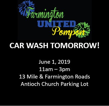 FarmUnitedPom's tweet photo. Come support Farmington United pom at its first car wash of the season! https://t.co/5XknmGt3YE