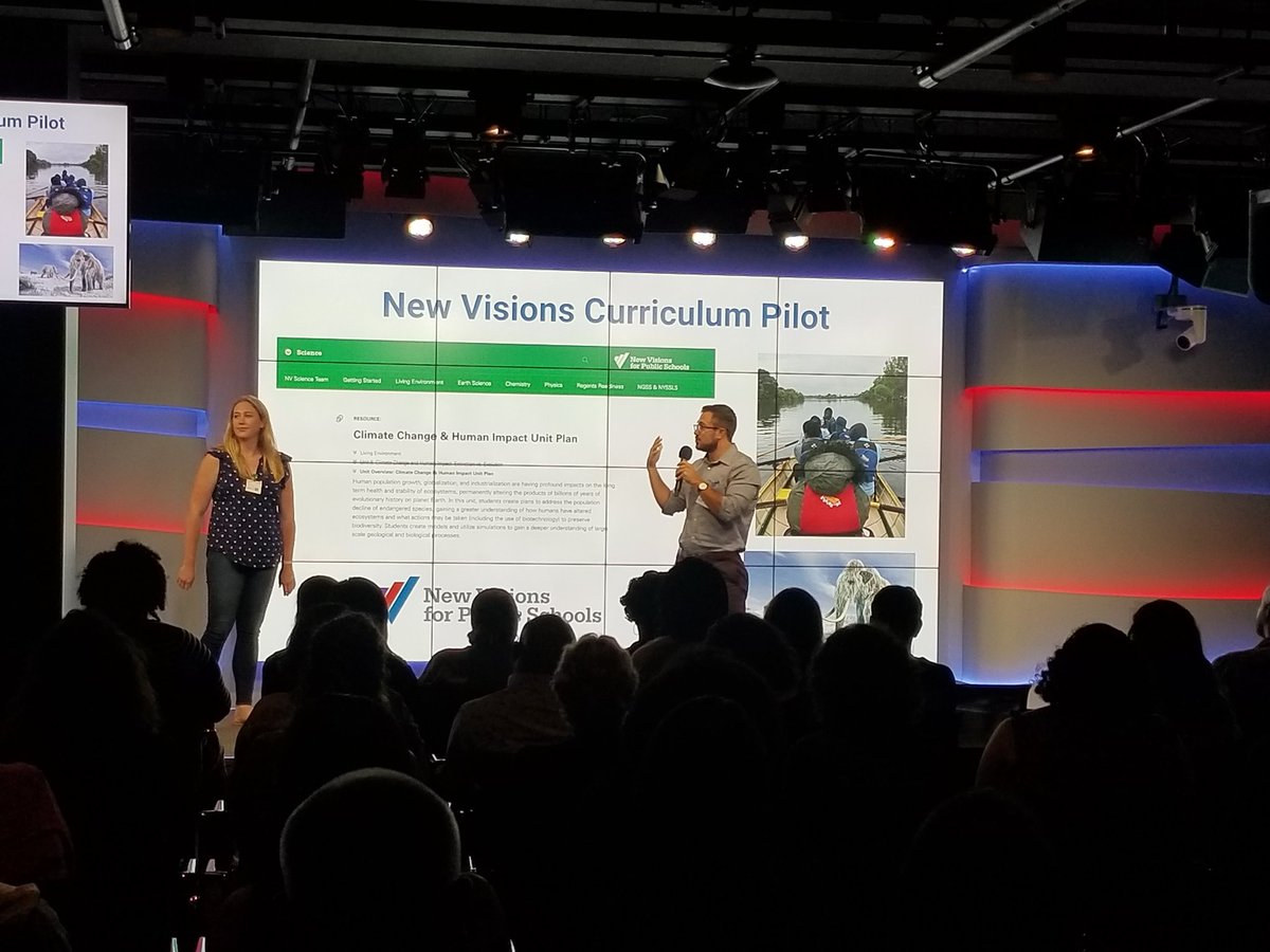 NewVisionsNYC's tweet image. Teachers Zach Stellato &amp;amp; Megan O’Donnell on &quot;Authentic Learning and the New Visions Science Curriculum&quot; #nvthrowdown
#edtech