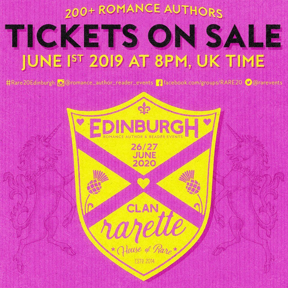 MIBookshelf's tweet photo. Tickets go live tomorrow, June 1st, at 8pm UK time!
(If you're living outside the UK, you can use this time zone converter : https://t.co/h75r10Gmwg)
#Rare20Edinburgh #Rare20 #RARE #BookSigning #RomanceAuthor #RomanceReader @rarevents https://t.co/QQf4I5ONSb