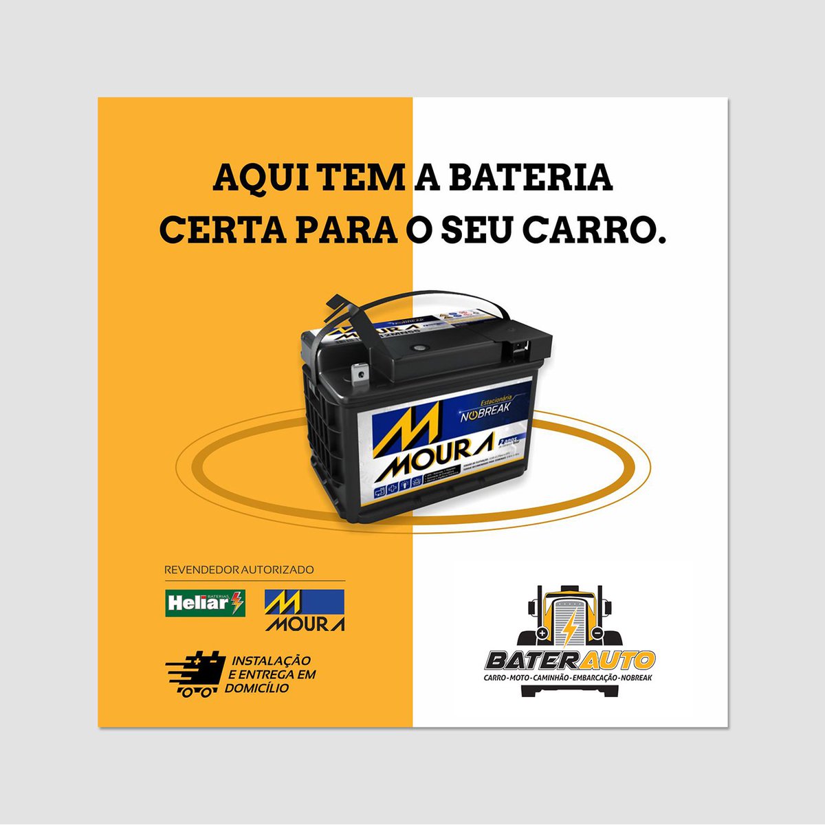 InterageDesign's tweet photo. Identidade visual para a Baterauto, empresa que comercializa baterias para carro, motos, caminhões, embarcações. 

#baterias #logo #logotipo #logomarca #marca #brand #logodesign #logotype #branding #designrafico #graphicdesign #identidadevisual #interagedesign https://t.co/NZvqmPjTur