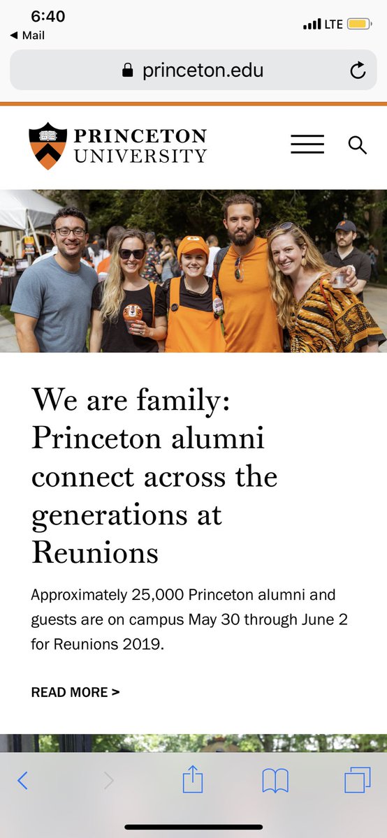ReunionsP09's tweet photo. We made it on the homepage! #09tendo #PrincetonReunions https://t.co/PCTJPEpafC