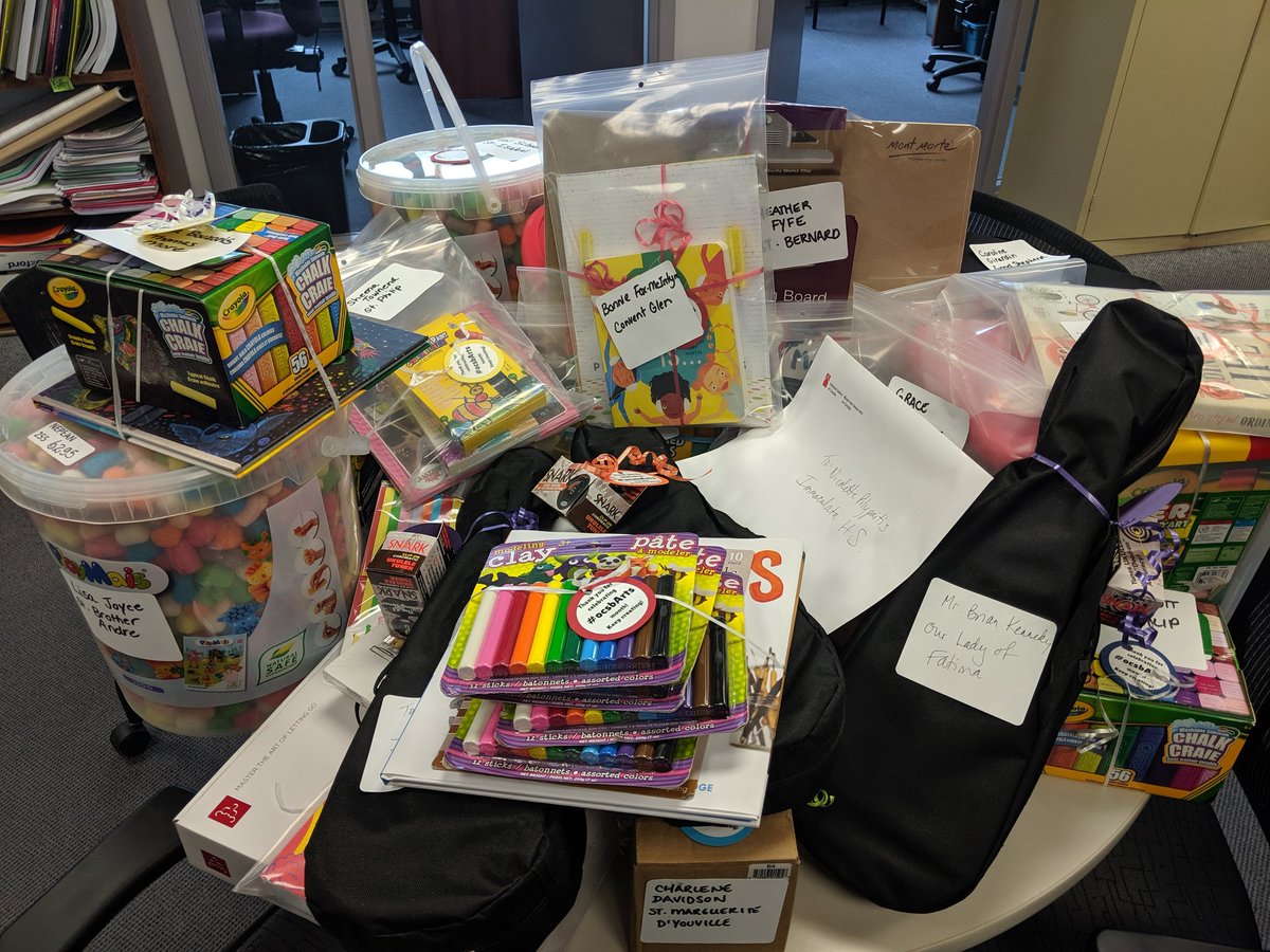 Oh my goodness!!! So many incredible prizes on their way to some awesome #ocsbArts educators! Will you be one of the lucky ones?! #CreativityCounts @klewis_prieur