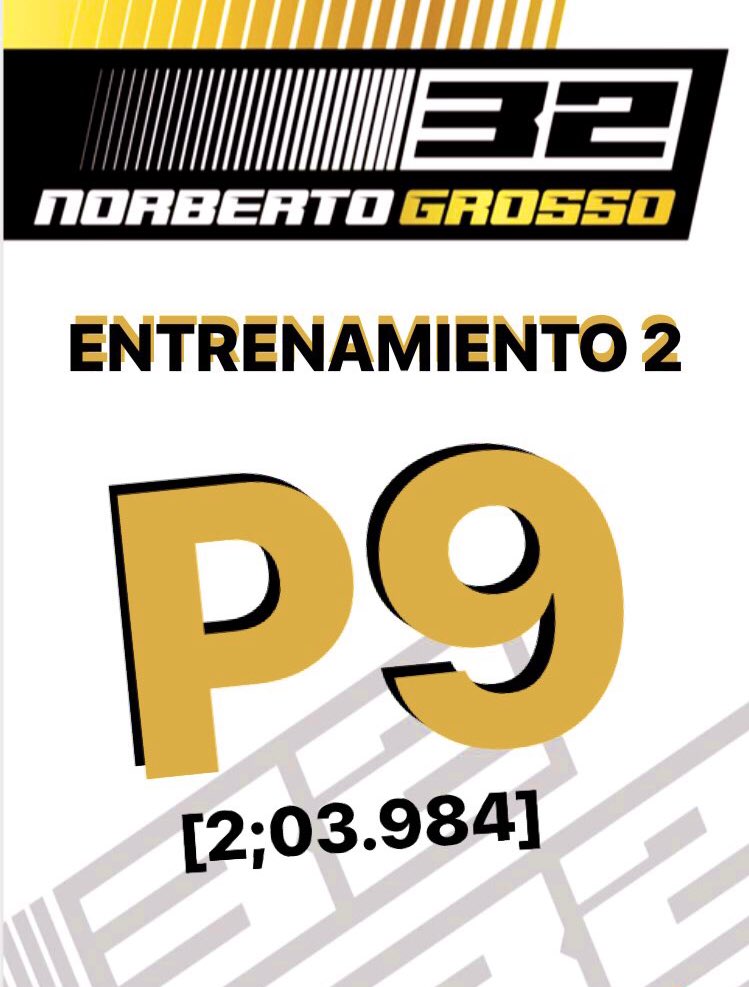 P9 en la segunda tanda de entrenamientos.

Mañana buscaremls dar un pequeño salto para encarar la clasificación del #TRenTermas con todo.