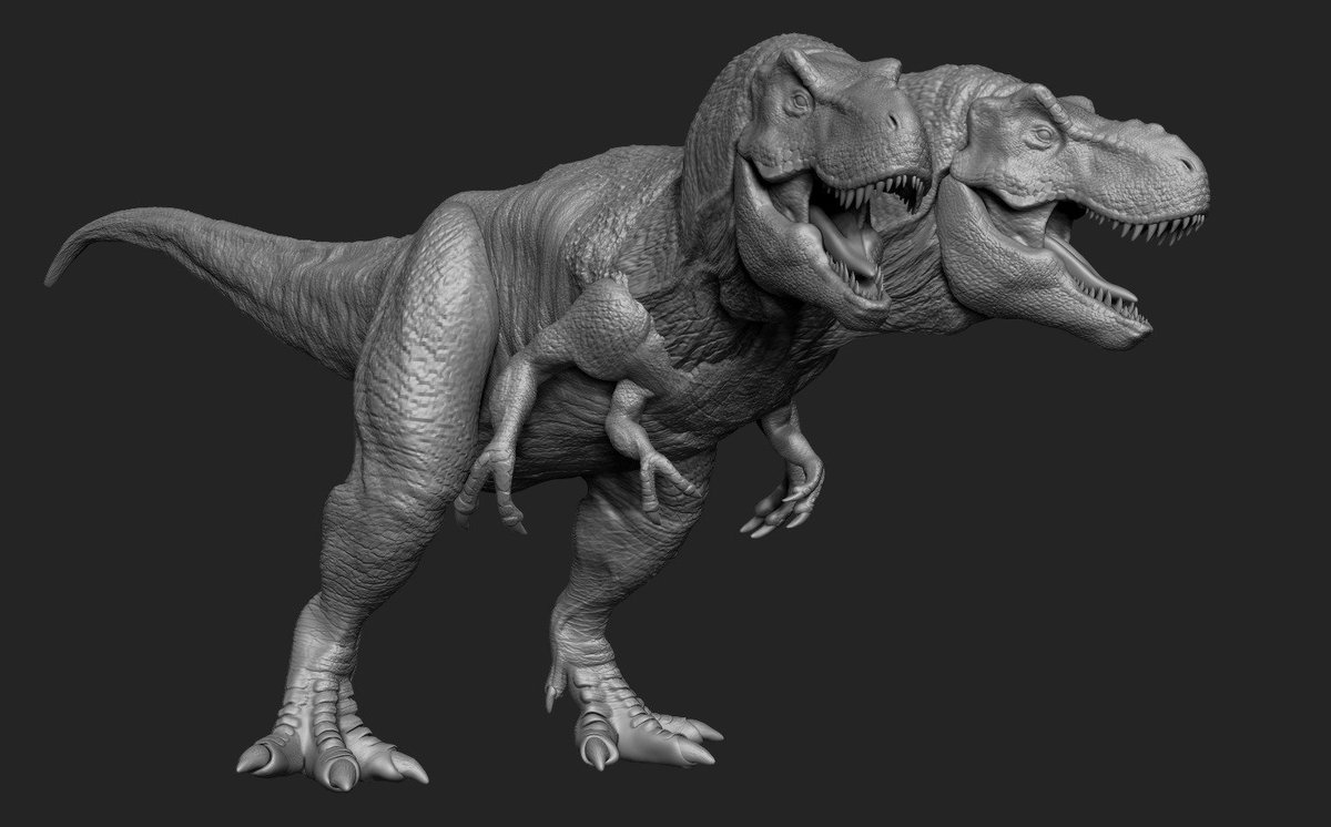 vankev's tweet photo. #DoomsdayRex #jurassicparkchaoseffect #chaoseffect #doomsday #tyrannosaurusrex #tyrannosaure #trex #saurishia #tyrannosauridae #jurassicpark #jurassicworld #hybrid #hybrids #characterdesign #creaturedesign #3dmodel #jwfallenkingdom #zbrush #pixologic #paleoart #dinosaur https://t.co/kdw02s6u8G